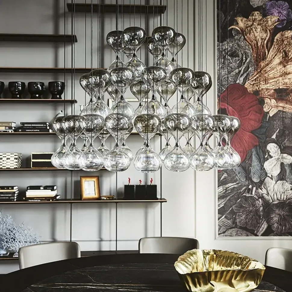 1. Design moderno ed elegante. 2. Cristallo di qualità. 3. Prezzo scontato. 4. Facile da installare. 5. Marca Cattelan Italia.