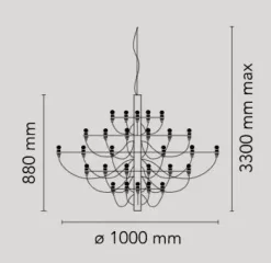 A sospensione 2097/50 clear bulbs Flos a prezzo Outlet
