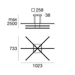 A sospensione 8206 straight p3  Linea light con un ribasso esclusivo