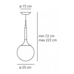 A sospensione Castore da 25 artemide Artemide in Offerta Outlet