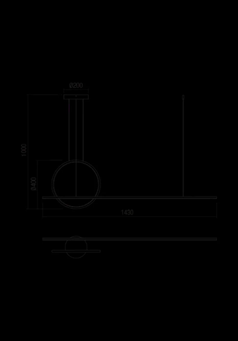A sospensione Collezione esclusiva Giotto redo 01-1848 Nero a prezzi convenienti