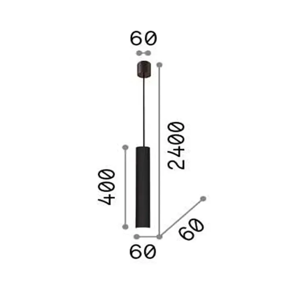 A sospensione Ideal lux Look sospensione cilindrica stile Moderna in offerta