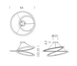 A sospensione in metallo Kepler minor led nemo  Nemo a prezzo scontato
