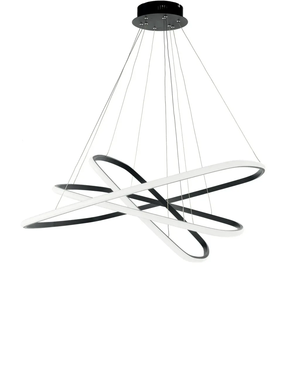 A sospensione in metallo Ondaluce sospensione quadra O-luce a prezzo scontato