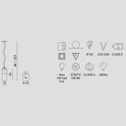 A sospensione Kartell Easy arancione sospensione stile Moderna a prezzi convenienti