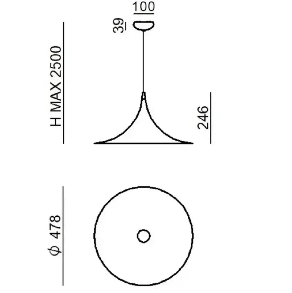 A sospensione Linea light Morgana lampada a sospensione stile Moderna in offerta