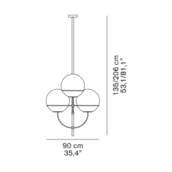 A sospensione Lyndon 450 O-luce a prezzo Outlet