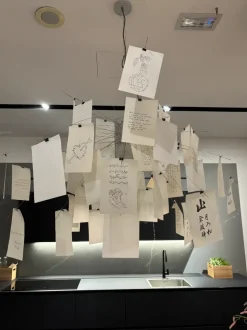 A sospensione stile Design Lampadario ingo maurer zettel'z 5 Ingo maurer in offerta