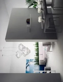 A sospensione stile Moderna Veli couture 2xe27 diametro 42 cm Slamp scontato