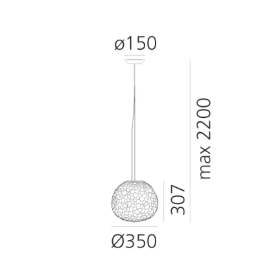 A sospensione stile Moderna Meteorite 35 artemide Collezione esclusiva con forte sconto