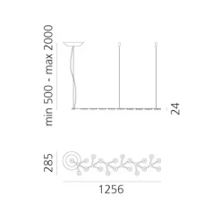 A sospensione stile Moderna Led net line 125 45w artemide Collezione esclusiva a prezzi outlet
