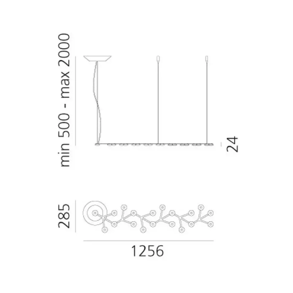 A sospensione stile Moderna Led net line 125 45w artemide Collezione esclusiva a prezzi outlet