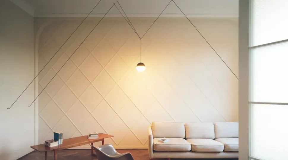 A sospensione string light touch dim – testa a sfera – cavo 12mt Flos in Offerta Outlet