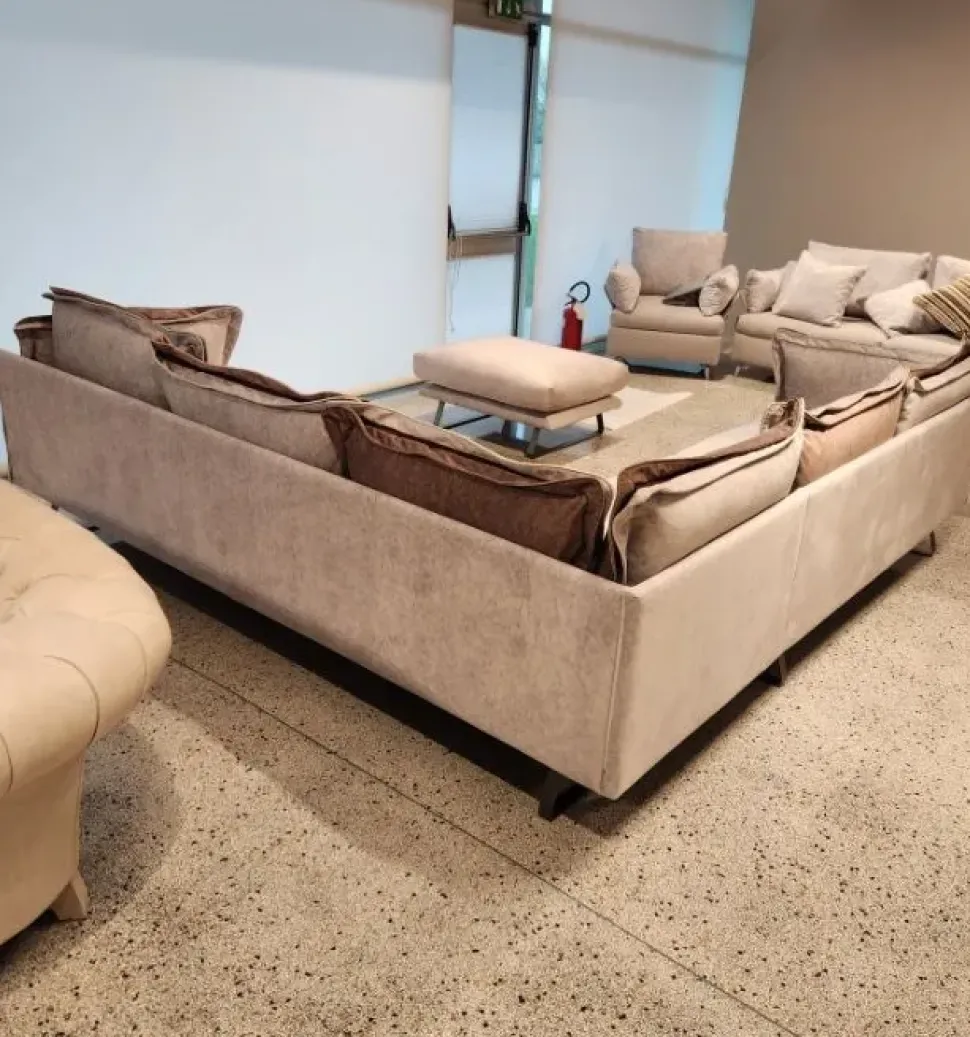 Angolare Divano luxury velluto e piuma Md work in OFFERTA - 45%