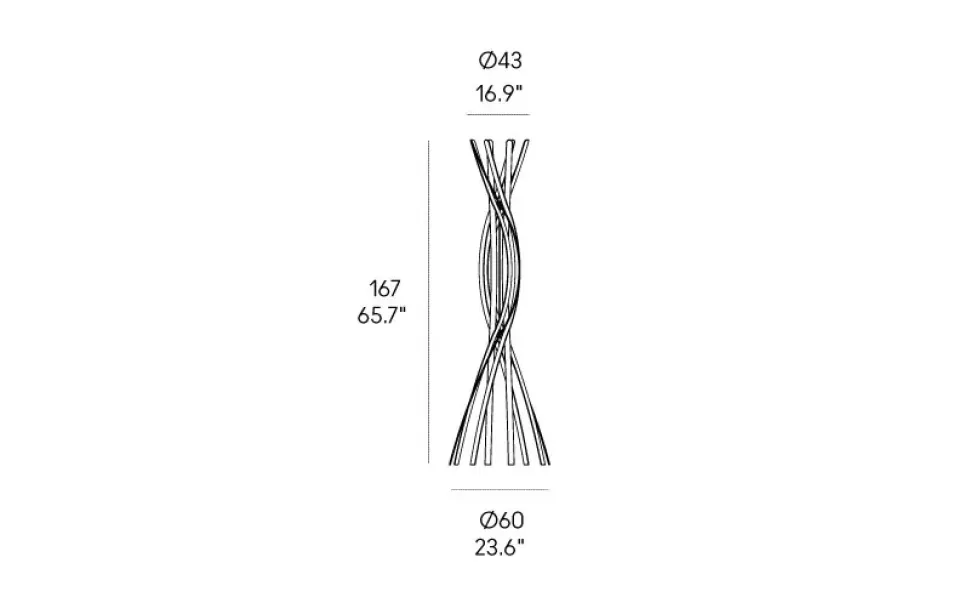Appendiabiti design Twist Horm a prezzi convenienti