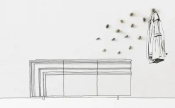 Appendiabiti Minotti italia modello Meteore a prezzo ribassato