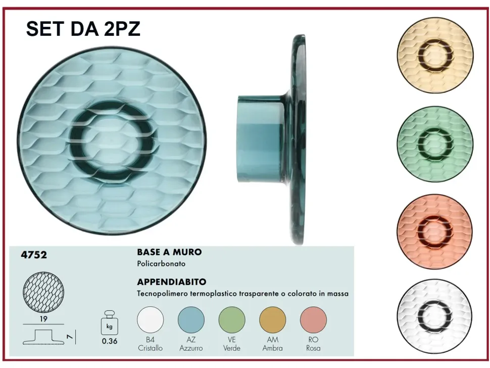 Appendiabiti moderno modello jellies coat hanger in OFFERTA OUTLET