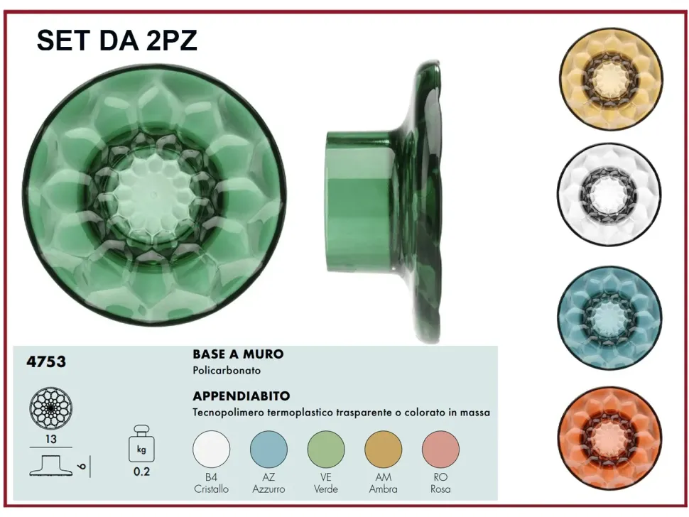 Appendiabiti moderno modello jellies coat hanger in OFFERTA OUTLET