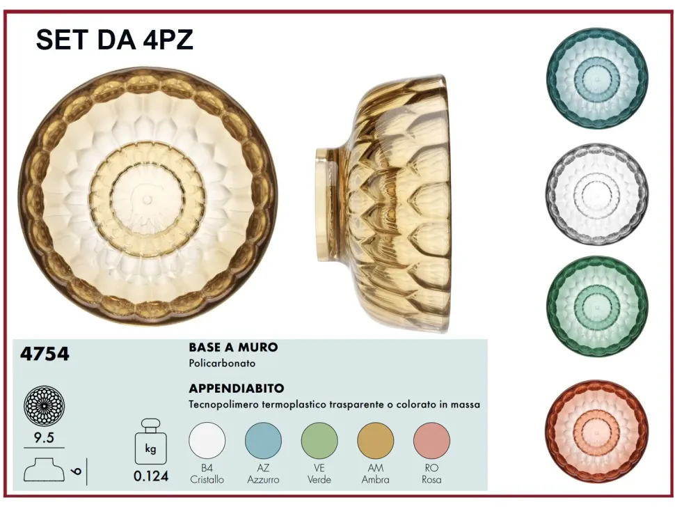 Appendiabiti moderno modello jellies coat hanger in OFFERTA OUTLET