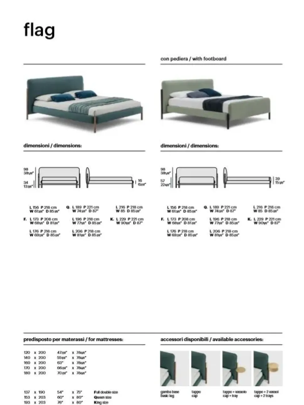 Approfitta dello sconto 30% sul letto Flag di Bolzan