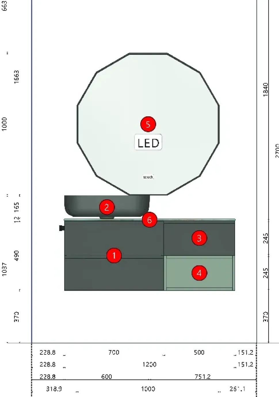 Arbi Street: mobile bagno a prezzo Outlet. Design moderno e funzionale.