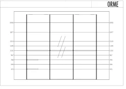 Armadio Anta liscia Orme a tre ante in Offerta Outlet