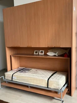 Armadio ante battenti in laminato materico Klou di Battistella