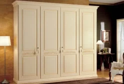 Armadio ante battenti in laccato opaco Armadio mod.veronese patinato avorio scontato del 35% di Eurodesign