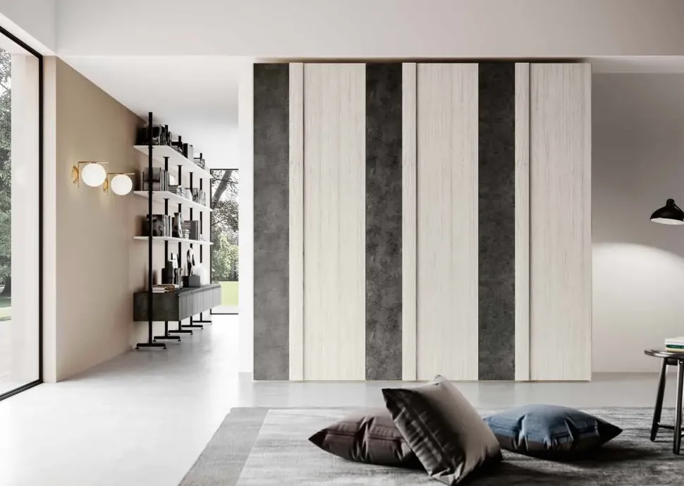 Armadio ante battenti in laminato materico Arm35 Imab scontato