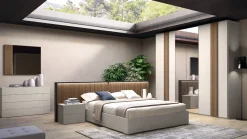 Armadio ante battenti in laccato opaco Riga mirror di Collezione esclusiva