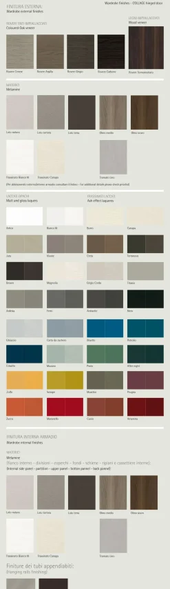 Armadio ante battenti in laccato opaco Collage Sangiacomo scontato 31%