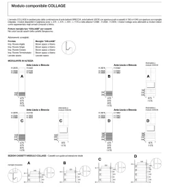Armadio ante battenti in laccato opaco Collage Sangiacomo scontato 31%