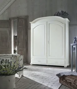 Armadio ante battenti in laccato opaco Armadio modello francese 3209 Lion's scontato