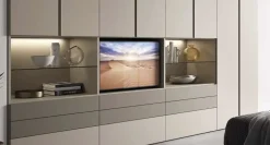 Armadio ante battenti in laminato opaco Duepuntocinque vani di Ime arredamenti