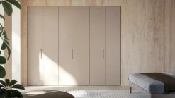 Armadio ante battenti in laminato opaco Abaco di Gierre mobili