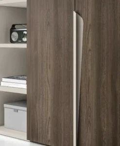 Armadio ante battenti in laminato materico Vela di Marka