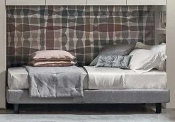 Armadio ante battenti in laminato materico modello A ponte con letto singolo  di Tomasella