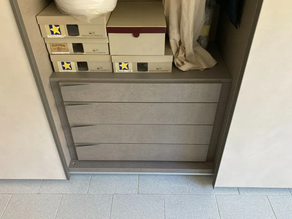 Armadio ante scorrevoli in laminato materico Elen di Alf da fre