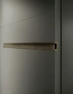 Armadio ante scorrevoli in laccato opaco Solano di Moretti compact giorno notte