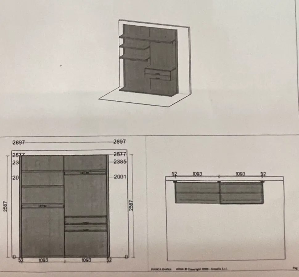 Armadio Anteprima pianca Pianca a senza ante a prezzo scontato