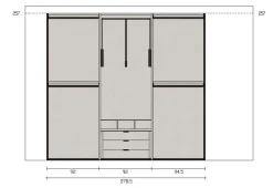 Armadio Armadio brezza Mercantini a sei ante in Offerta Outlet