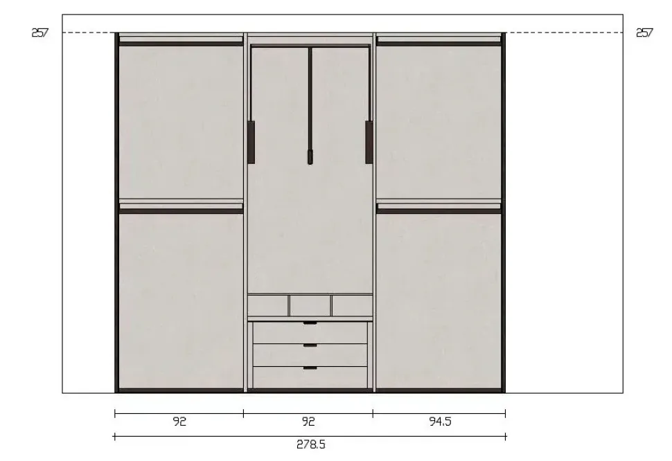 Armadio Armadio brezza Mercantini a sei ante in Offerta Outlet