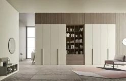 Armadio Armadio mod.linea di ballancin con libreria centrale in promo-sconto del 35% Ballancin a otto ante in Offerta Outlet