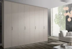 ARMADIO Armadio mod.memory-new a 8 ante laccato poro aperto di giessegi scontato del 40% Giessegi in OFFERTA OUTLET
