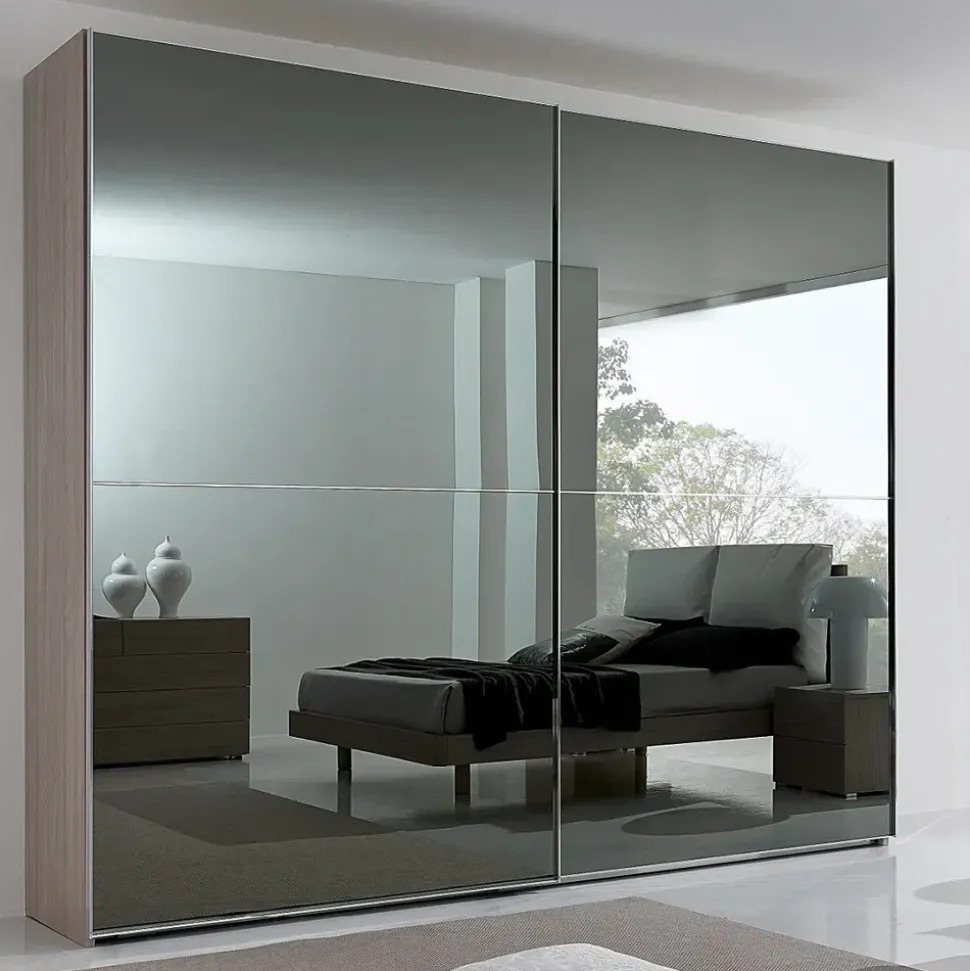 Armadio Armadio mod.visual a 2 ante-scorrevoli-maxi a specchio in promo-sconto del 40% realizzato in specchio di S75 scontato -46%