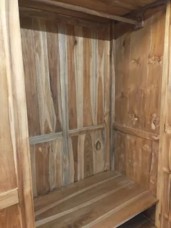 Armadio classico Linear teak massello Outlet etnico con un ribasso imperdibile