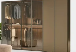 Armadio con ante battenti modello Anta battente con vetro scontato del 25%