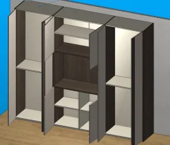 Armadio con ante battenti a prezzo scontato modello Arm13 di Imab