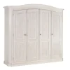 Armadio con ante battenti classico Mod abete white Lion's a prezzo scontato