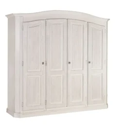 Armadio con ante battenti classico Mod abete white Lion's a prezzo scontato